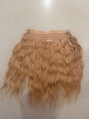 Wavy Halo Hair Extension - Glam Seamless Golden Blonde